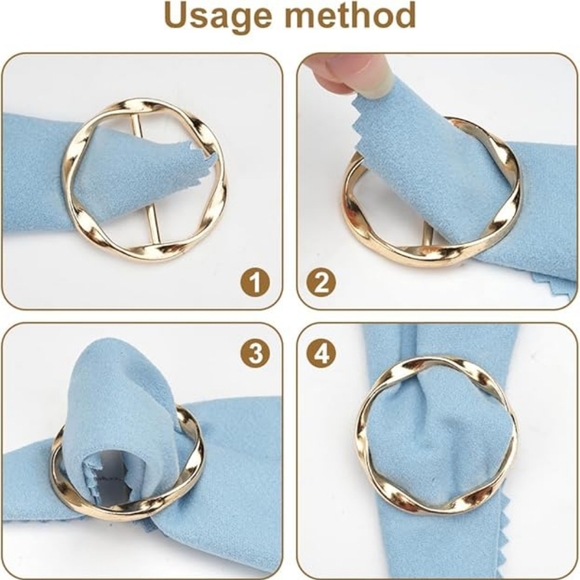 4 Pack Scarf Rings - Picture 5 of 5